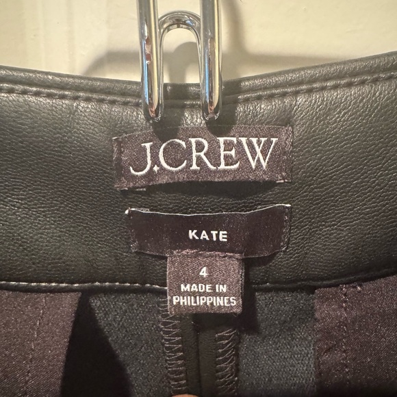 J. Crew Faux Leather pants in black - Picture 2 of 13